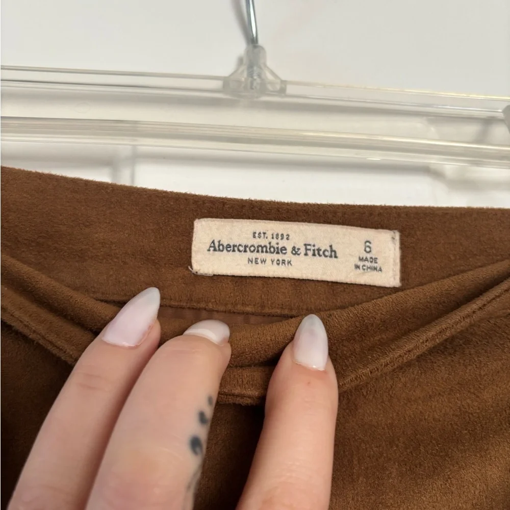 Abercrombie & Fitch Faux Suede Mini Skirt - Size 6